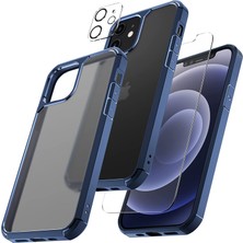 Kip GSM iPhone 11  6.1 Inç Için Tasarlanan 1 Paket Temperli Cam Ekran Koruyucu + 1 Paket Kamera Lens Koruyucu (Askeri Sınıf Koruma) Darbeye Dayanıklı Ultra-Ince Defender Kılıf