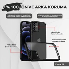 Kip GSM iPhone 11  6.1 Inç Için Tasarlanan 1 Paket Temperli Cam Ekran Koruyucu + 1 Paket Kamera Lens Koruyucu (Askeri Sınıf Koruma) Darbeye Dayanıklı Ultra-Ince Defender Kılıf