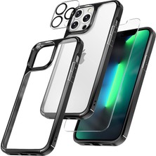 Kip GSM iPhone 11 Pro Max 6.7 Inç Için Tasarlanan 1 Paket Temperli Cam Ekran Koruyucu + 1 Paket Kamera Lens Koruyucu (Askeri Sınıf Koruma) Darbeye Dayanıklı Ultra-Ince Defender Kılıf