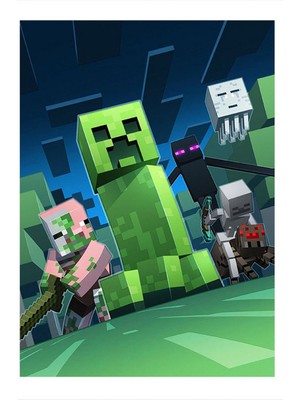Ekart Minecraft Art Mdf Poster