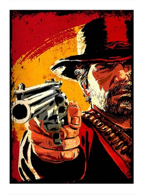 Ekart Red Dead Redemption 2 Dekoratif Mdf Tablo