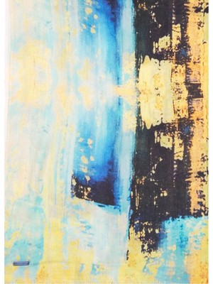 Silk And Cashmere Sarı Ipek Modal Karışımlı Fiji Şal / Pareo 70 x 180 cm