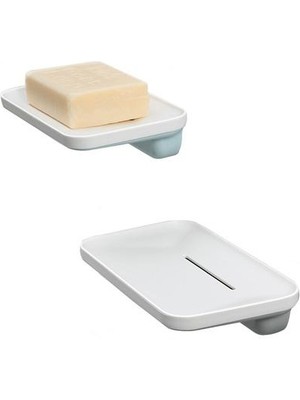 2 Adet Sabun Kutusu Mutfak Aletleri Banyo Aksesuarları Sabunluk Vantuz Depolama Raf Kutusu Dikey Kupası Tutucu Sabunluk | Taşınabilir Sabun Yemekleri (Yeşil ve Gri)(Yurt Dışından)