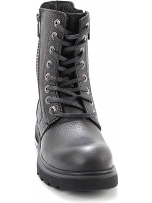 Harley Davidson Black  Deri Kadın Bot & Bootie HD0777063703