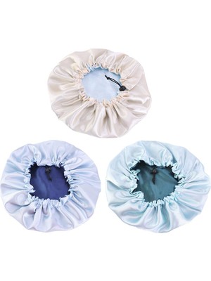 3pcs Kadın Bonnet Tersinir Ayarlanabilir Uyku Saç Kapağı (Yurt Dışından)