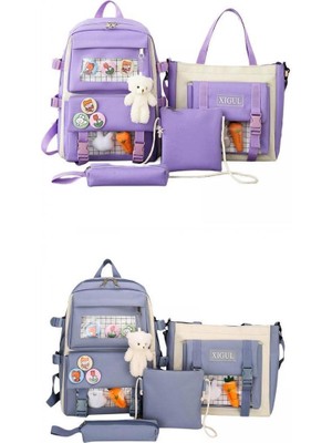 8-Içi Sırt Çantası Set Schoolbags Omuz Çantası(Yurt Dışından)