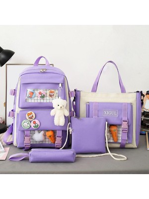 8-Içi Sırt Çantası Set Schoolbags Omuz Çantası(Yurt Dışından)