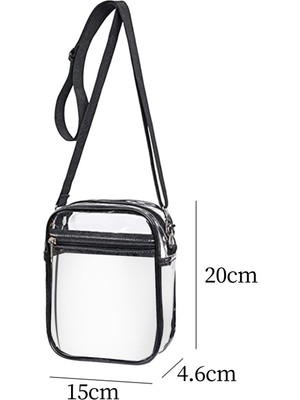 Şeffaf Çanta Crossbody Çanta Stadyum Spor Işleri Açık Mekan (Yurt Dışından)