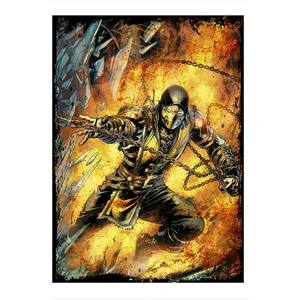 Mortal Kombat Scorpion Tasarım Mdf Tablo