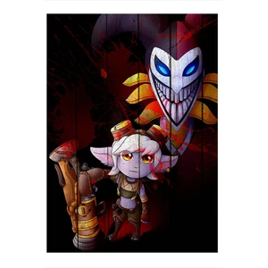 Shaco ve Tristana League Of Legends Model Mdf Tablo