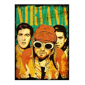 nirvana Müzik Grubu Tasarım Mdf Tablo
