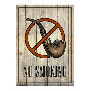 Sigara Içilmez Model Ahşap Tablo