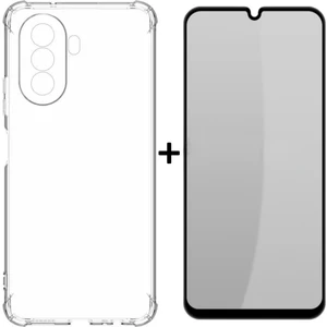Huawei Nova Y70 Plus için 2'si 1 Arada Ekran Koruyucu Film + Şeffaf Ultra İnce Telefon Kılıfı (Yurt Dışından)