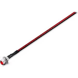 12V LED Şase Tip Mercekli Kablolu 1 Adet Kırmızı  Difused - 20 cm