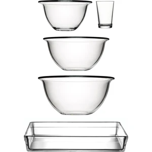 Arda Türkmen Hazırlık Kasesi  - Borcam Tepsi Seti 5 Prç.