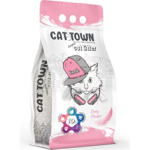 Cat Town Bebek Pudra Kokulu Bentonit Kalın Taneli Kedi Kumu 10 lt