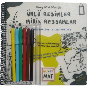Funny Mat - Boya Kalemli Aktivite Seti: Ünlü Resimler Minik Ressamlar