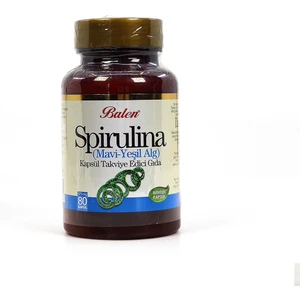 Balen spirulina Mavi-Yeşil Alg Hapı 80 Kapsül x 375 Mg