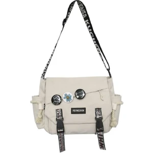 TK Ins Kanvas Çanta Yeni Japon Harajuku Büyük Kapasiteli Tüm Maç Öğrenci Askılı Çanta Kadın Omuzdan Askili Çanta Askılı Çanta (Yurt Dışından)