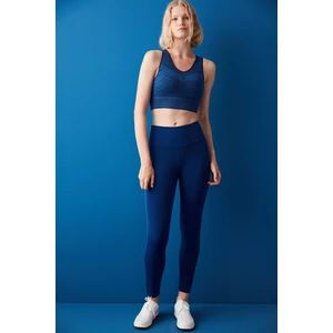 Lacivert V Yaka Sporcu Sütyeni