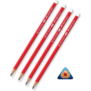 Kurşun Kalem Üçgen 4 Adet Faber Castell Okul Kalemi Kurşun Kalem 2,5b Kurşun Kalem