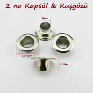 Kapsül & Kuşgözü 2 No 170 Adet Leathercraft, Deri Hobi
