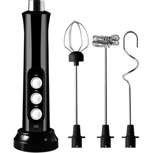 3 Hızlar Elektrikli Çırpma Kahvesi Süt Içecek Frooter Foamer Mikser USB Şarj Edilebilir El Gıda Blender Mutfak Yumurta Çırpıcı Mikser | Sütlü Anneler