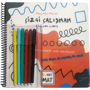 Funny Mat - Boya Kalemli Aktivite Seti: Çizgi Çalışmam