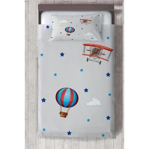 Talia Home Erkek Uçak Çocuk ve Bebek Odası Yatak Örtüsü TLAY-008