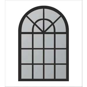 Güneş Lazer Dekoratif Hint Penceresi Aynalı Pleksi Dekoratif Oval Ahşap Çerçeve 80X60 cm