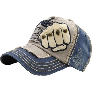 Vintage Beyzbol Ayarlanabilir Pamuk Açık Perçin Denim Şapka (Yurt Dışından)