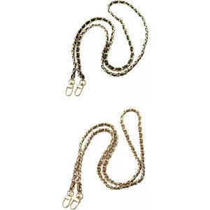 2x Çanta Kayışları Yedek Çapraz Kanatlı Çanta Zinciri 47.24 Inç Pu(Yurt Dışından)