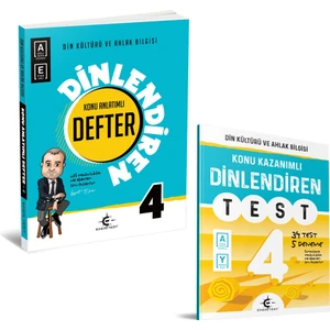 Eker Test Yayınları 4. Sınıf Dinlendiren Defter + Dinlendiren Test 2 Kitap 2025-2026