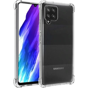 Samsung Galaxy A12 Kılıf Ultra Korumalı Şeffaf Antishock Silikon