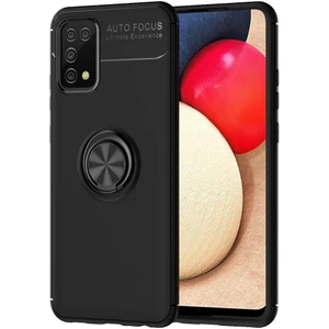 Samsung Galaxy A02S Kılıf Yüzüklü Manyetik Ravel Silikon