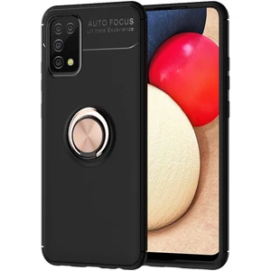 Samsung Galaxy A02S Kılıf Yüzüklü Manyetik Ravel Silikon