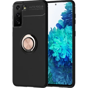 Samsung Galaxy S21 Plus Kılıf Yüzüklü Manyetik Ravel Silikon