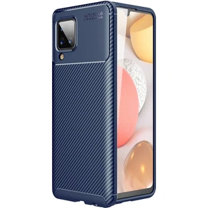 Samsung Galaxy A12 Kılıf Karbon Desenli Lux Negro Silikon