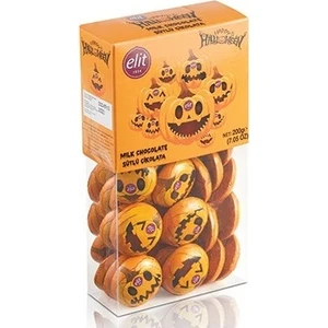 Elit Çikolata Halloween Emoji Çikolata Asetat Kutu 200 gr Glutensiz