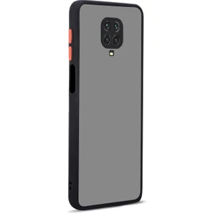 Xiaomi Redmi Note 9 Pro Kılıf Renkli Kenarlı Kamera Korumalı Buzlu Hux Kapak