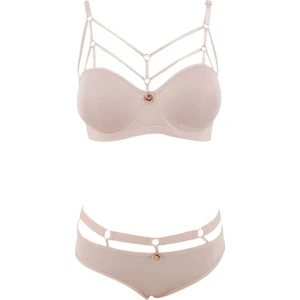 Lejardin Kadın Desteksiz Sütyen Külot Takımı Bralet Takım Basic Cup