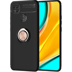 Xiaomi Redmi 9c Kılıf Yüzüklü Manyetik Ravel Silikon