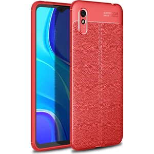 Xiaomi Redmi 9A Kılıf Deri Desenli Lux Niss Silikon