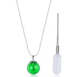 Therapium Naturalis Yeşil Top Kolye Özel Aroma Terapi Kolyesi Uçucu Yağ Hediyeli