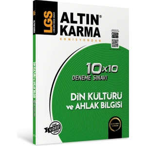Altın Karma Yayınları LGS 8.Sınıf  Din Kütürü ve Ahlak Bilgisi  10*10 Branş Deneme