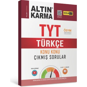 Altın Karma Yayınları  TYT Türkçe Konu Konu Çıkmış Sorular