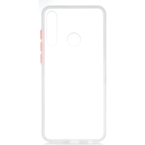 Huawei Y6P Kılıf Renkli Silikon Kenarlı Buzlu Fri Kapak