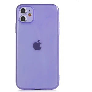 Apple iPhone 11 Kılıf Renkli Fosforlu Mun Silikon