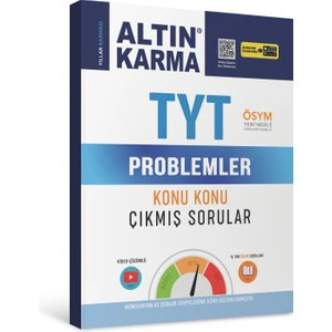 Altın Karma Yayınları  TYT Problemler Konu Konu Çıkmış Sorular