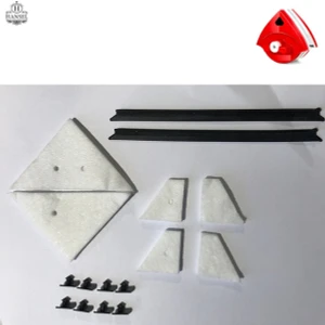Üçgen Tip Mıknatıslı Camsil Yedek Keçe ve Lastik Aksesuarları 1 Takım